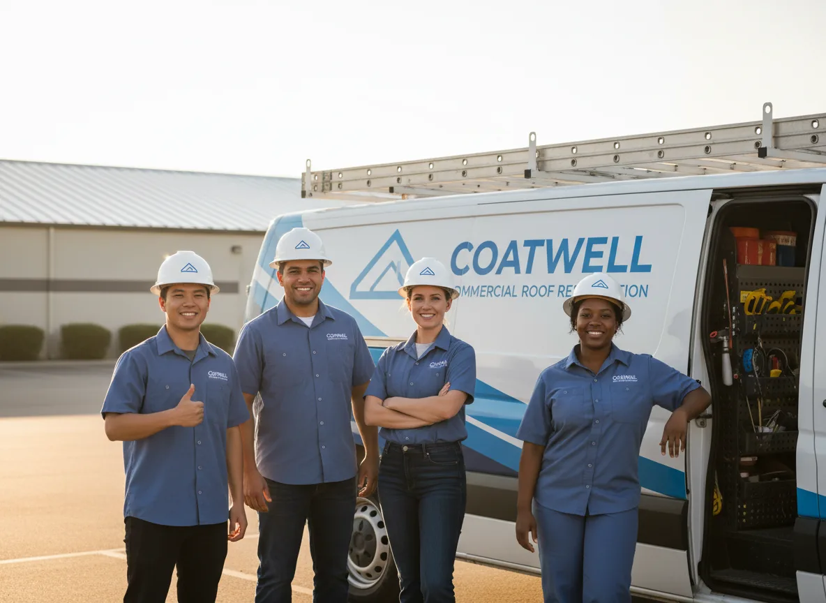 Commercial roof coating company in Church View, VA